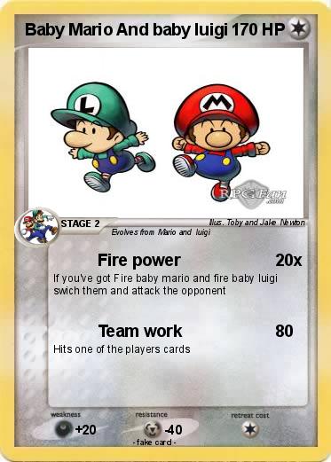Pokemon Baby Mario And baby luigi