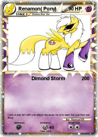 Pokemon Renamon( Pony)