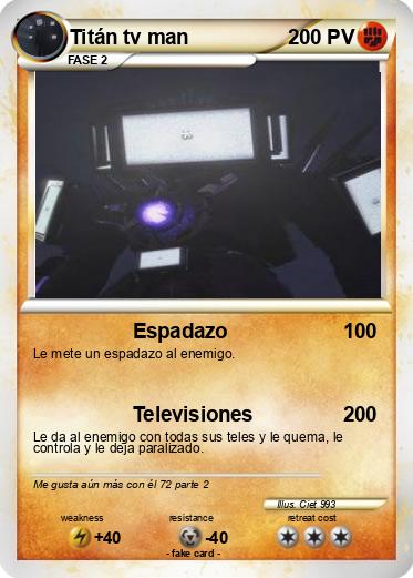 Pokemon Titán tv man
