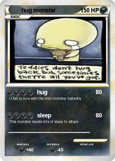 Pokemon hug monster