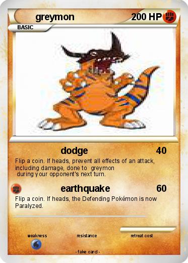 Pokemon greymon