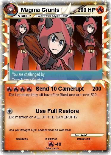Pokemon Magma Grunts