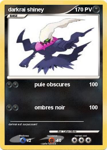 Pokemon darkrai shiney