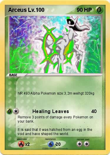 Pokemon Arceus Lv.100  