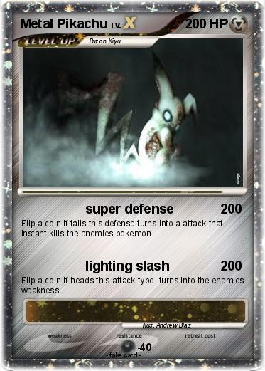 Pokemon Metal Pikachu