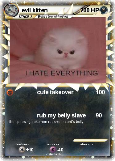 Pokemon evil kitten