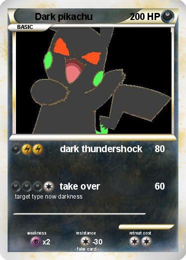 Pokemon Dark pikachu