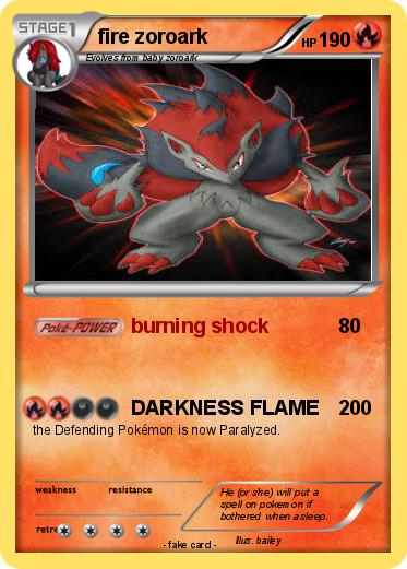 Pokemon fire zoroark