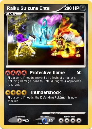 Pokemon Raiku Suicune Entei