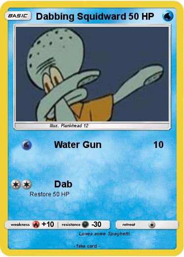 Pokemon Dabbing Squidward