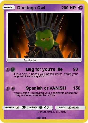 Pokemon Duolingo Owl