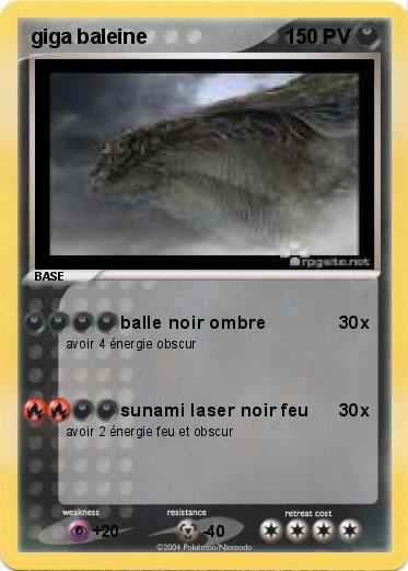 Pokemon giga baleine