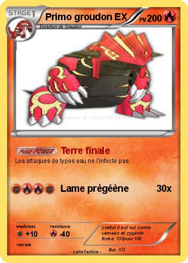 Pokemon Primo groudon EX