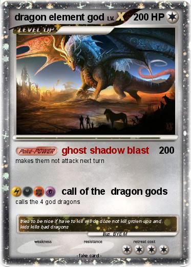 Pokemon dragon element god