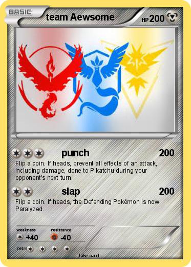 Pokemon team Aewsome