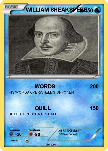 Pokemon WILLIAM SHEAKSPERE