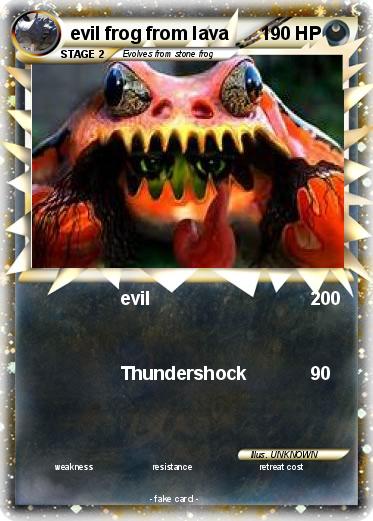 Pokemon evil frog from lava