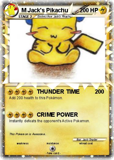 Pokemon M Jack's Pikachu