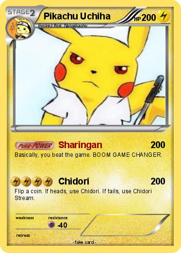 Pokemon Pikachu Uchiha