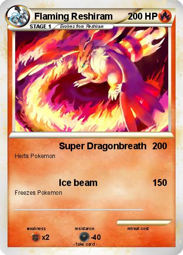 Pokemon Flaming Reshiram