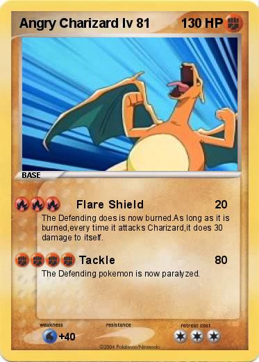 Pokemon Angry Charizard lv 81