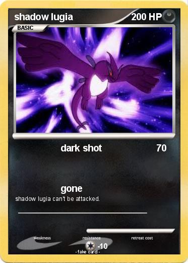 Pokemon shadow lugia
