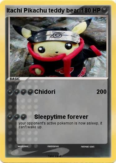 Pokemon Itachi Pikachu teddy bear