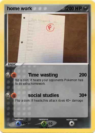 Pokemon home work