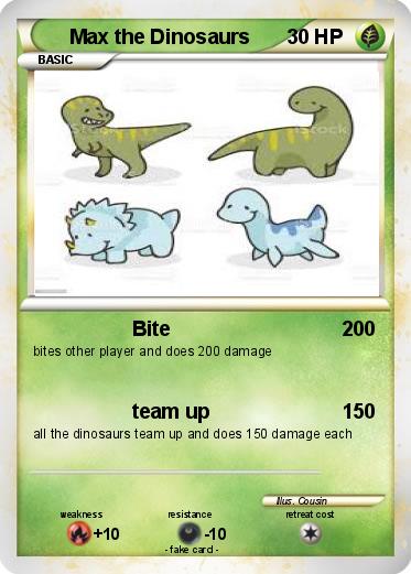 Pokemon Max the Dinosaurs