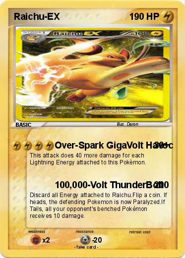 Pokemon Raichu-EX