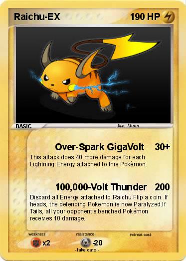 Pokemon Raichu-EX