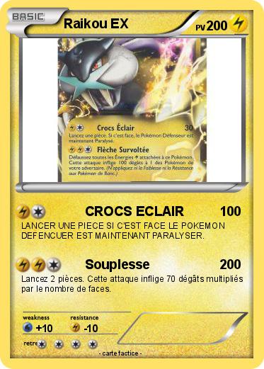Pokemon Raikou EX