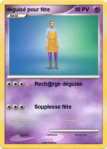 Pokemon déguisé pour fête