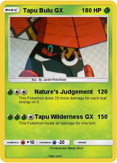 Pokemon Tapu Bulu GX