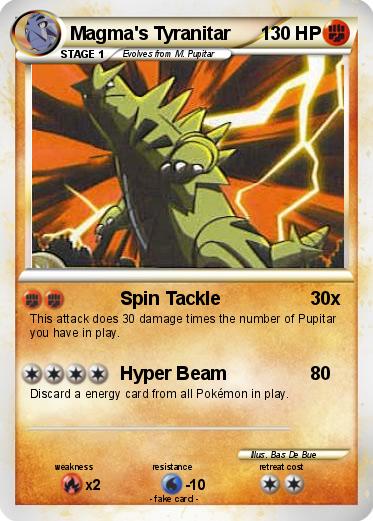 Pokemon Magma's Tyranitar