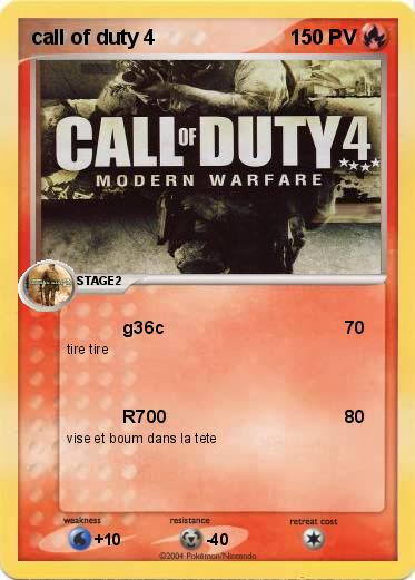 Pokemon call of duty 4