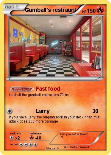 Pokemon Gumball’s restraunt