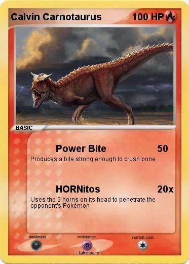 Pokemon Calvin Carnotaurus