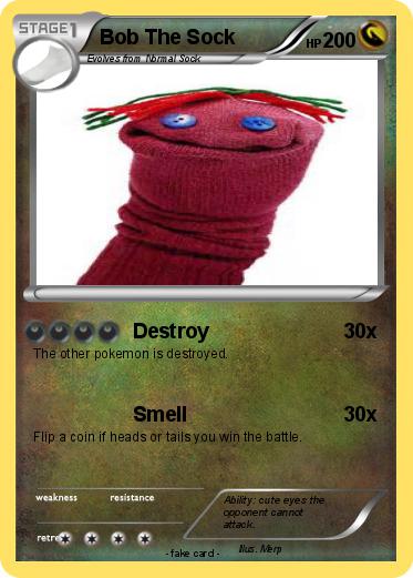 Pokemon Bob The Sock