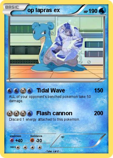 Pokemon op lapras ex