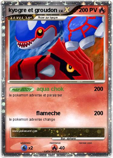 Pokemon kyogre et groudon