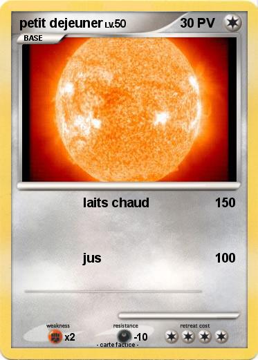 Pokemon petit dejeuner