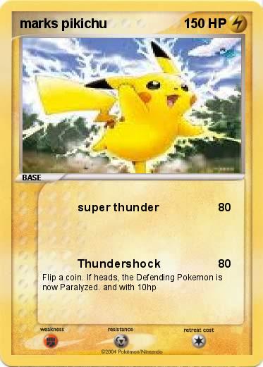 Pokemon marks pikichu