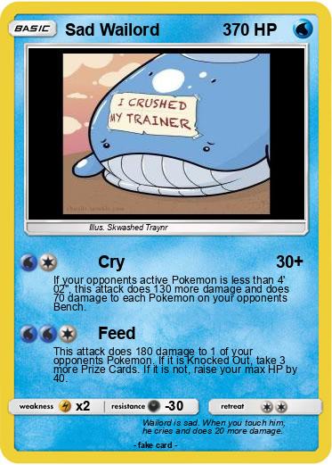 Pokemon Sad Wailord              3