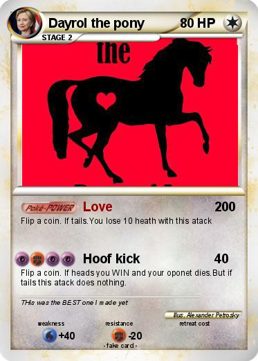 Pokemon Dayrol the pony