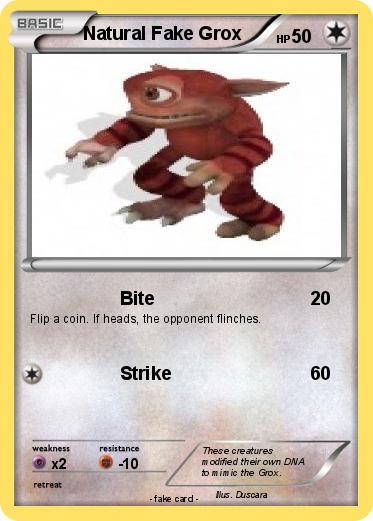 Pokemon Natural Fake Grox