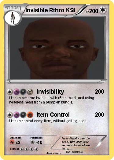 Pokemon Invisible Rthro KSI