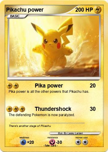 Pokemon Pikachu power