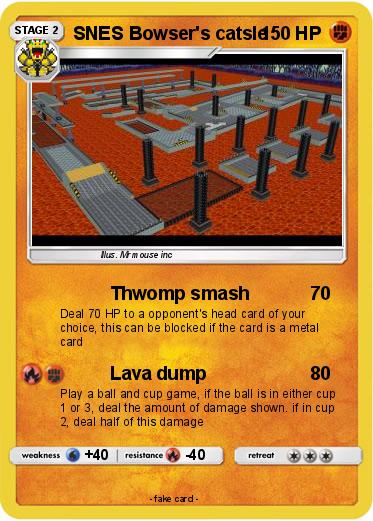 Pokemon SNES Bowser's catsle