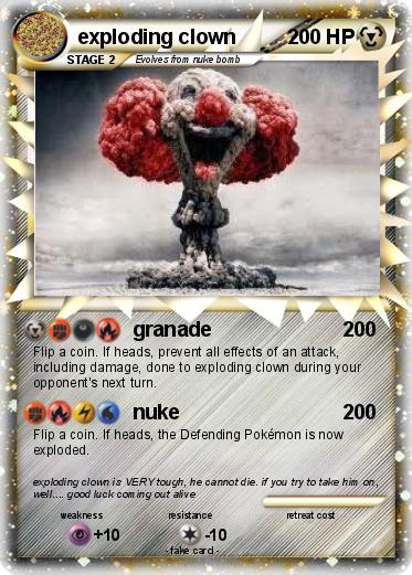 Pokemon exploding clown